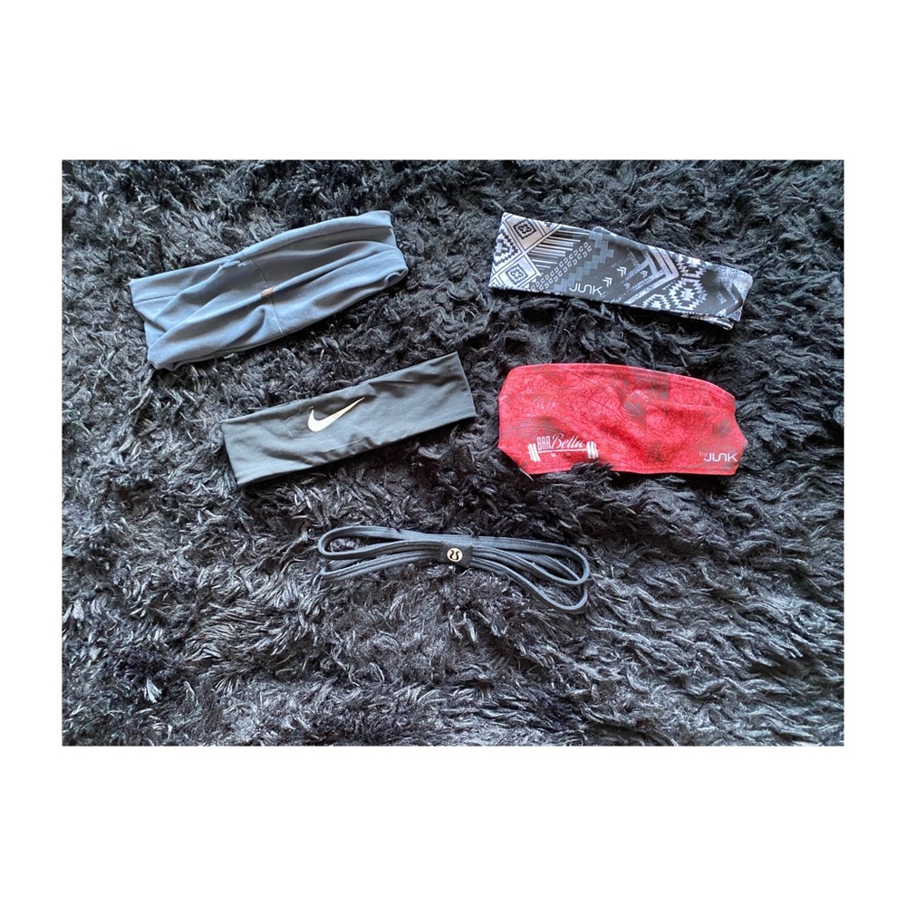Lululemon, junk brand, callia, and Nike headbands